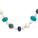 Sterling Silver Coral, Howlite, Jadeite, Lapis, Quartz, Crystal 2-inch
Extension Necklace