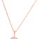 Octagonal Aquamarine and Cubic Zirconia 18K Rose Gold Over Sterling
Silver Pendant with chain, 2ctw