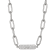 White Cubic Zirconia Platineve® Paperclip Necklace 1.24ctw
