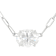 Oval Moissanite Solitaire Pendant Necklace In Platinum-Enhanced Sterling Silver