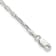 Sterling Silver 2.2mm Diamond-cut Long Link Cable Chain Bracelet