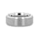 SHEFFIELD Flat Beveled Edges Tungsten Ring with Brushed Center 8mm