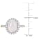 Moonstone and Diamond 14K Yellow Gold Ring 3.02ctw