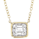 Dainty Diamond Station Necklace In 10K Gold