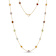 Multi-Gem 14k Yellow Gold 18" Necklace 10.45ctw