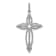 Rhodium Over 14K White Gold 1/3ct. Diamond Fancy Cross Pendant