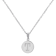 Initial T Charm Pendant Necklace In Silver-Tone
