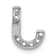 Rhodium Over 14K White Gold Diamond Letter J Initial Charm