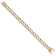 14k Yellow Gold and 14k White Gold 11.2mm Hand-polished Fancy Link Bracelet