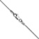 Rhodium Over 14k White Gold 0.7mm Solid Round Parisian Wheat 16 Inch Chain