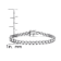 CZ Tennis Bracelet In White Rhodium Over Brass