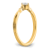 14K Yellow Gold Petite Beaded Edge Marquise Diamond Ring 0.09ctw