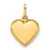 14k Yellow Gold Polished 3D Puffed Heart Pendant