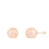14k Yellow Gold 10-11mm Pink Freshwater Pearl Stud Earrings