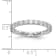 Rhodium Over 14K White Gold Lab Grown Diamond SI1/SI2, G H I, Eternity Band