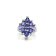 Rhodium Over Sterling Silver Oval Tanzanite and White Zircon Ring 4.06ctw