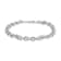 Moissanite Sterling Silver Link Bracelet
