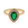 1.31 Ctw Emerald With 0.16 Ctw White Diamond Ring in 14K YG