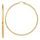 14k Yellow Gold Polished 2 9/16" Hoop Earrings