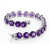 Purple Amethyst Rhodium Over Sterling Silver Tennis Bracelet 34.60ctw