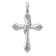 Rhodium Over 14k White Gold Diamond Cross Pendant