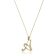 10K Yellow Gold Script White Diamond Initial Letter A Pendant With
Chain, 0.02ctw