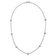 Rhodium Over 18K White Gold Diamond Stations 18 Inch Necklace