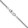 Rhodium Over 14k White Gold 2mm Solid Rope 22 Inch Chain