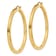 14K Yellow Gold Polished 1 15/16" Square Hoop Earrings