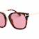 Tom Ford Shiny Dark Havana Frames / Pink Lenses Sunglasses