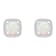 5mm Cushion Created Opal And Created White Sapphire 10k White Gold Halo
Stud Earrings