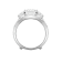 White Cubic Zirconia Platinum Over Sterling Silver Ring 3.51ctw