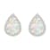 7x5mm Pear Shape Created Opal And Created White Sapphire 10k Yellow Gold
Halo Stud Earrings