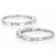 Moissanite Baguette Stackable Ring Set Of 2 In Platinum-Enhanced
Sterling Silver 0.72ctw DEW