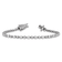 Rhodium Over Sterling Silver Polished Round and Oval Cubic Zirconia
Tennis Bracelet