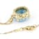 Oval Larimar Solitaire Pendant In 10K Gold
