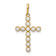 14k Yellow Gold Cubic Zirconia Cross Pendant