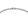 CZ Twist Chain Necklace In Sterling Silver 16 Inch