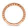 14K Rose Gold Stackable Expressions Diamond Ring 0.11ctw