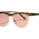 bob sdrunk LIZZIE Green Tortoise Gold Tone Frame / Light Pink Lens Sunglasses