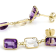 Amethyst and White Topaz 7x5mm Rectangular Octagonal 14K Yellow Gold
Dangle Earrings