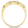 Citrine and Diamond 10K Yellow Gold Eternity Ring 0.43ctw