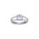 Blue Lab Created Blue Spinel And White Cubic Zirconia Platinum Over
Silver Ring 2.47ctw
