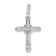 Rhodium Over 14K White Gold 1/6ct. Diamond Filigree Cross Pendant