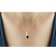 Black Sapphire 14K Gold Over Sterling Silver Pendant with Chain 0.28ctw