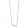 14k Yellow Gold and Rhodium Over 14k Yellow Gold Sideways Diamond
Initial I Pendant 18 Inch Necklace