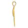 14k Yellow Gold Satin, Textured and Diamond-Cut Basketball and Net Pendant