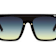 QUAY "FULLY BOOKED" Black Shield Frame / Smoke Green Lenses Sunglasses