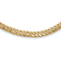 14K Yellow Gold Polished Fancy Diamond-cut Link Necklace