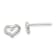 Sterling Silver Polished Open Heart Children's Post Earrings